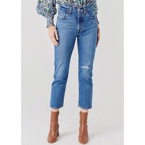 Levi’s Premium 501 Distressed Women’s Size 26 Buttonfly High-Rise Denim Jeans